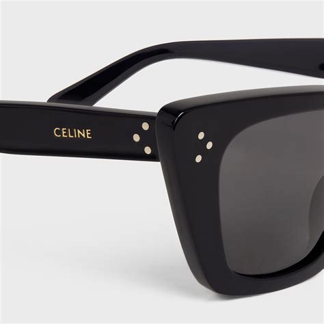 celine siyah gözlük|CAT EYE S187 SUNGLASSES IN ACETATE .